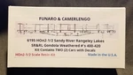 Funaro F&c 6195 HON2-1/2 HON30 Sandy River Rangeley Lakes Wt Gondola Sr&rl 2-CAR. Fixed Price $44.95.