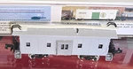 Con-cor Scale Bay Window Caboose Undecorated Grey Metal Wheels Rapido Couplers. Fixed Price $19.99.