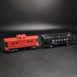 American Flyer 1956 Af Caboose & Wabash Coal Hopper Car 940 Gauge. Fixed Price $11.99.