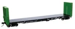 Walthers Proto Ho Scale 50' Bulkhead Flatcar Duluth Winnipeg & Pacific. Fixed Price $34.16.