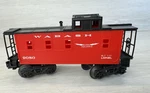 Lionel / O27 Offset Cupola Caboose Wabash Rr 9080 Red & Black. Fixed Price $10.00.