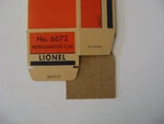 Lionel No. 6672 Santa Fe Refrigerated Car Licensed Reproduction Box. Fixed Price $11.95.