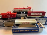 K-line Coca-cola Train Set O/O27 Scale Engine 2224 Dual Motor + 3 Cars!. Fixed Price $124.95.