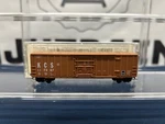 Micro-trains Kansas City Southern #117307 50 Rib Side Box Car 27190 (t). Fixed Price $24.99.