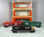 3PC Lionel Cars Gauge Vat 39449 Water Tank Flat 16390 Ny Box 16238. Fixed Price $62.95.