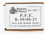Ho Sunshine Resin Kit #25.51 Undecorated Pfe Pacific Fruit Exp R-30/40-21 Reefer. Fixed Price $49.98.
