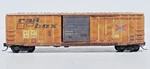 Atsf/ex Railbox. Scale. 50' Rib Side Car Ssd. Weath'd. & Graffiti. Mtl New. Fixed Price $46.48.