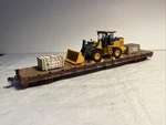 Ho Scale Athearn Atsf Flat Car W/loader + Extras No Box. Fixed Price $99.99.