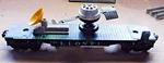 Lionel Non-functional Satellite Launching Car Rd# 3519 Two Disc Couplers O-27. Fixed Price $44.00.