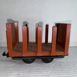 Lgb Scale Short Flat Car W Stakes Freight #4045 For Train Set Layout. Fixed Price $33.99.