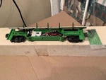 K-line K713-7401 Kandy Kane Operating Dump Car , Parts Only. Fixed Price $14.00.