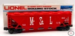 Lionel M & St 9213 Covered Four Bay Hopper, Red, Lnib. Fixed Price $35.00.