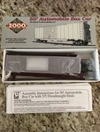 Proto 2000 Series Ho Scale 50 Automobile Boxcar W/dreadnaught Ends SP#65337. Fixed Price $22.00.