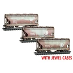Micro-trains 98305076 Santa Fe Bnsf Weathered 2-BAY Covered Hopper Set Freight. Fixed Price $109.95.