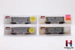4 Atlas Scale Pennsylvania PS-2 Bay Covered Hoppers New Knuckle Couplers. Fixed Price $75.00.