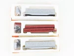 Lot- 3 Ho Con-cor Kits #0001-009200 Undecorated 54' Flat Cars W/ Pulpwood Loads. Fixed Price $64.95.
