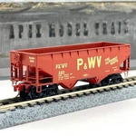 Micro-trains Scale 55260 Pittsburgh West Virginia Twin Bay Hopper P&wv 380. Fixed Price $16.99.