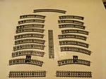 21 Vtg Tracks Atlas Ho Scale Curved #704 Straight #701/710GERMANY LOT25. Fixed Price $24.00.