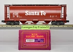 Mth Premier 3-RAIL #314952 Atsf Santa Fe 3-BAY Cylindrical Hopper 20-97406 Nib. Fixed Price $40.00.