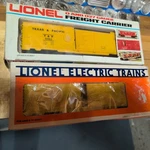 Yellow Texas And Pacific Boxcar Lionel Scale Freight 6-9463 + Bonus!!!. Fixed Price $28.99.