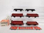 6X Fleischmann H0 Dc Freight Car Db 1485 Ommu 461024X05 1X Box #DM105-1. Fixed Price $63.41.