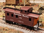 Rcr - Ho Modern Caboose 4 Window (3+1) Southern Pacific 1022. Fixed Price $8.99.