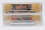 Scale Micro Trains 06400110 57' Flat Car W/ Trailer Ringling Bros Circus. Fixed Price $99.89.