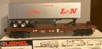 Lionel Trains Louisville & Nashville Flatcar With Trailer. Fixed Price $29.27.