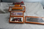 Ho / Tyco Silver Streak Set. Union Pacific Piggyback Flat Car Caboose Box. Fixed Price $85.00.