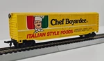 Ho Bachmann 43-1008-47 Chef Boyardee 51' Billboard Boxcar Nos New. Fixed Price $19.99.