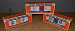 3 New Lionel Disney Mickey Mouse Goofy Hi-cube Boxcar 6-19246, 6-19256, 6-19280. Fixed Price $59.99.