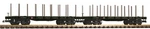 Piko 38784 G Scale Prr Flatcar With Stakes 2-PACK. Fixed Price $176.99.