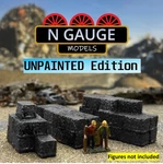 Unpainted- Scale Gauge 1:148 Car Bales (junk Scrapyard Junkyard 1:160 ). Fixed Price $10.41.