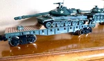 Menards #2790863 Gauge Us Army Flat Car W/tank/lights #10408/#10402 Ln/box. Fixed Price $160.00.