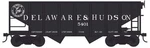 Bowser 43078 Ho, 55 Ton Fishbelly Hopper, Delaware And Hudson #5458, Blt. 1-40. Fixed Price $24.36.