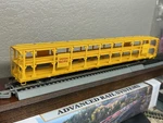 Union Pacific " Cushioned Load 89FT Tri-level Open Auto Carrier Ho Scale New. Fixed Price $76.95.