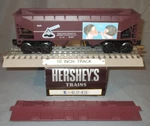 K-line 6245 Hershey's Kisses Bay Covered Hopper O/027 Ga. Wks/ Lionel 1992. Fixed Price $28.00.
