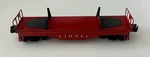 Lionel Train Red 6111 6121 Metal Frame Flat Car. Fixed Price $16.11.