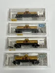 (4) Micro-trains Shell Oil Company 39' Single Dome Tank Cars #65090 N-scale. Fixed Price $70.00.