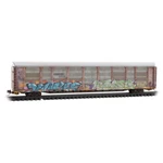Norfolk Southern 89' Tri-level Closed Autorack Weathered Mtl# 111 44 480 N-scale. Fixed Price $66.89.