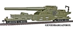 Ho Scale Us Army Big Gun Train Car Model Power New Box 99163. Fixed Price $35.00.