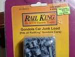 Mth 30-50003 Railking Gondola Junk Load ( Fits All Cars). Fixed Price $15.00.