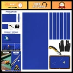 8FT Pool Table Felt Replacement Kit Pre-cut Billiard Cloth, Gloves & Tools. Fixed Price $59.99.