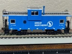 Great Northern Big Sky Blue Wide Vision Caboose " Rocky Logo - Ho Scale New. Fixed Price $65.95.