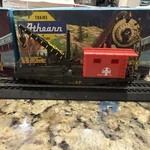 Ho Atsf Model Power 40' Work Caboose With Crane On Car Santa Fe. Fixed Price $10.66.
