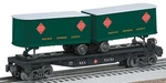 Lionel Rea Flat Car W/ Piggyback Trailers 6-26085 Gauge Railway Express Agency. Fixed Price $49.95.