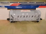 Weaver O-scale 3-RAIL Reading PS2 34' Covered Hopper #77053 Item# 3029. Fixed Price $25.00.