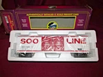 Mth 20-93111 Soo Line Double Door Plugged 50' Boxcar, Scale. Fixed Price $42.74.