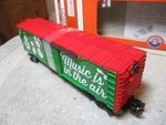 Lionel 6-84748 Christmas Music Boxcar #18 Green Snowmen New In The Air. Fixed Price $54.87.
