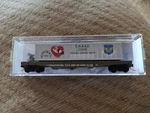 Mtl Micro-trains 04500509 45509 Usaac 667482 With "kentucky Belle" Container. Fixed Price $39.99.